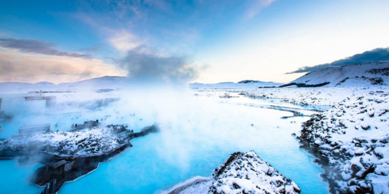 Blue lagoon in IJsland warmwaterbron spa