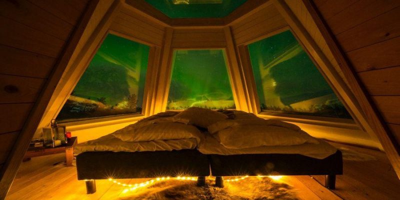 Dormir sous les aurores boréales Aurora Hideaway en Laponie