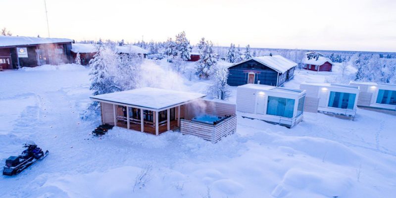 verblijf in een lodge in Lapland