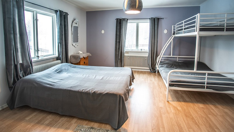Slaapkamer-in-appartement-Ründe-in-Fururdal-Zweden