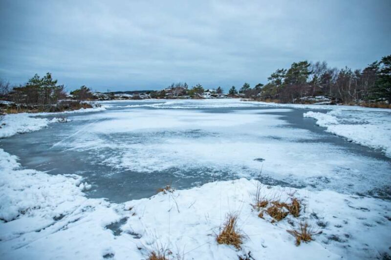 Fjällbacka in Zweden in de winter met Nordic