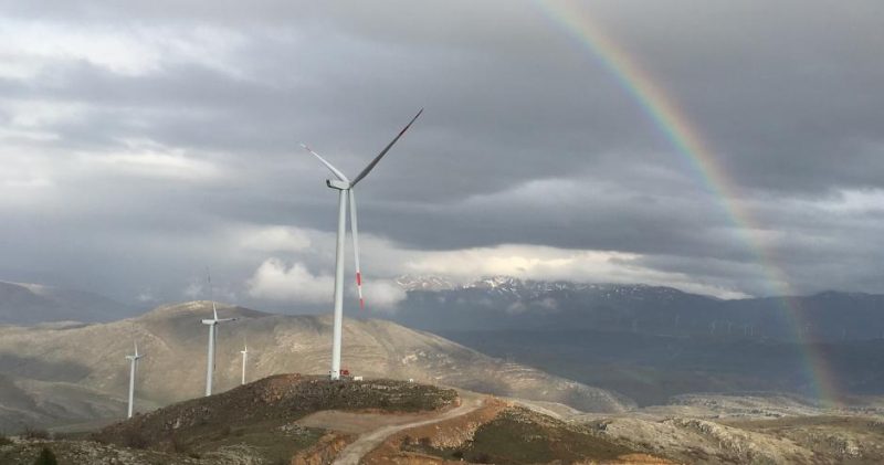 Windmolenpark in Turkije