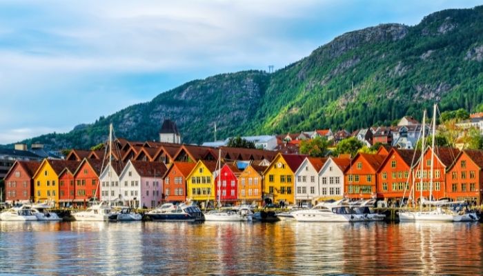 Kleurrijke huisjes Noorwegen