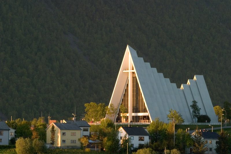 Arctic Cathedral in Tromsoe met Nordic