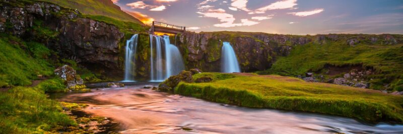 Watervallen in IJsland