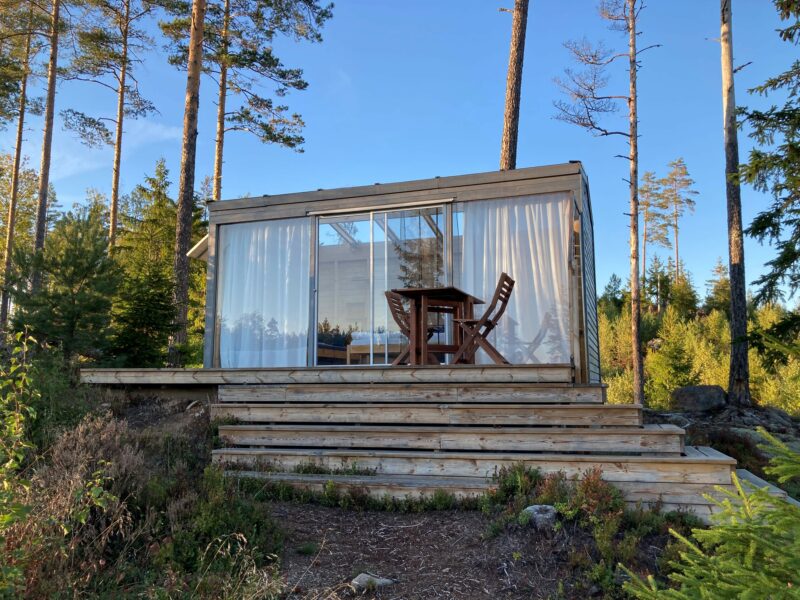 Maisonnette en verre au coeur de la nature suédoise - Hotel Sommarhagen