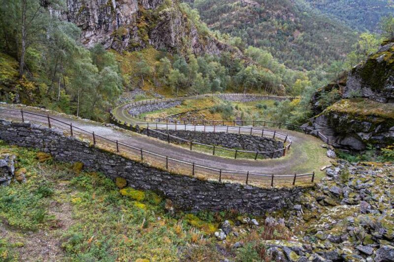De oude koningsweg in Noorwegen met Nordic