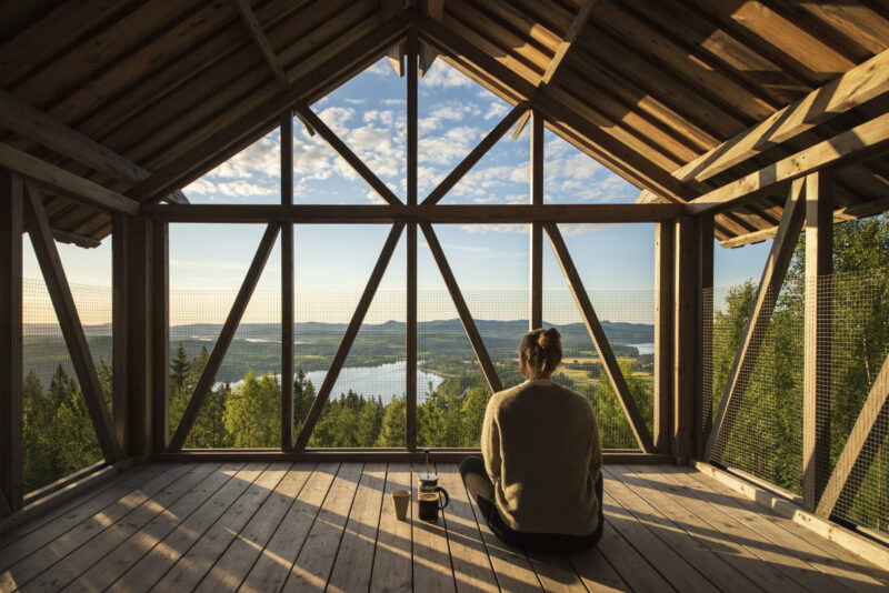 Loft en verre de Bergaliv avec vue panoramique sur la nature suédoise