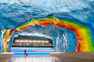 Metro stadium, een prachtige metrostop